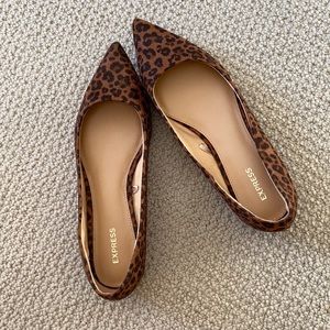 Leopard print flats. Size 9